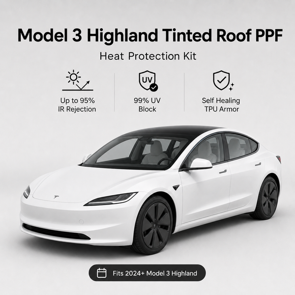Tinted Glass Protection PPF Kit Kit for Model 3 Highland (2024-2026)