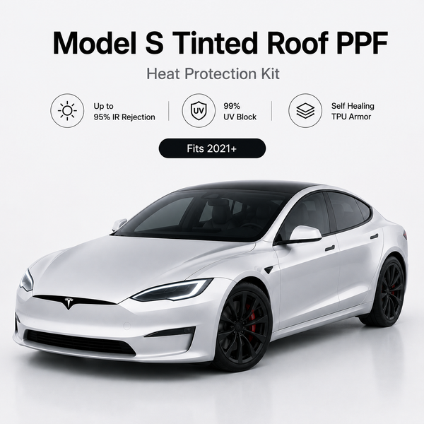 Tinted Glass Protection PPF Kit for Tesla Model S (2021+)