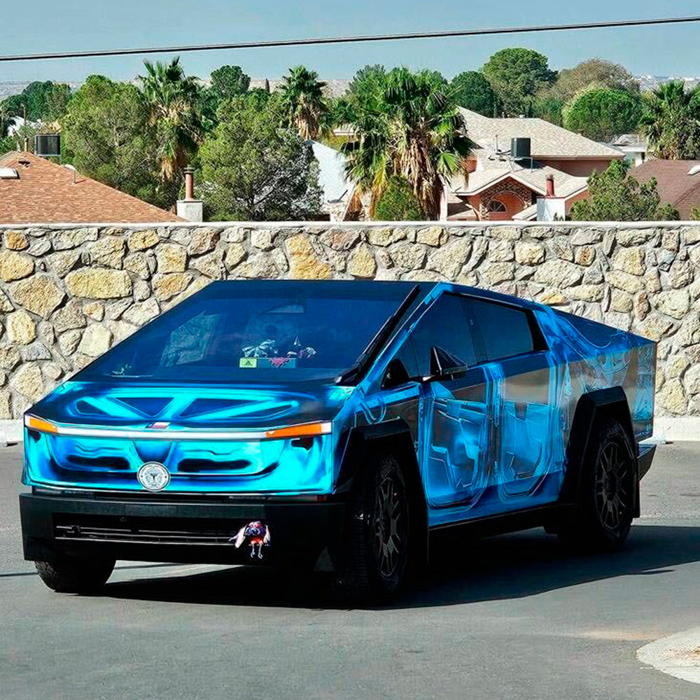 X-Ray Vinyl Wrap Kit for the Cybertruck | Blue