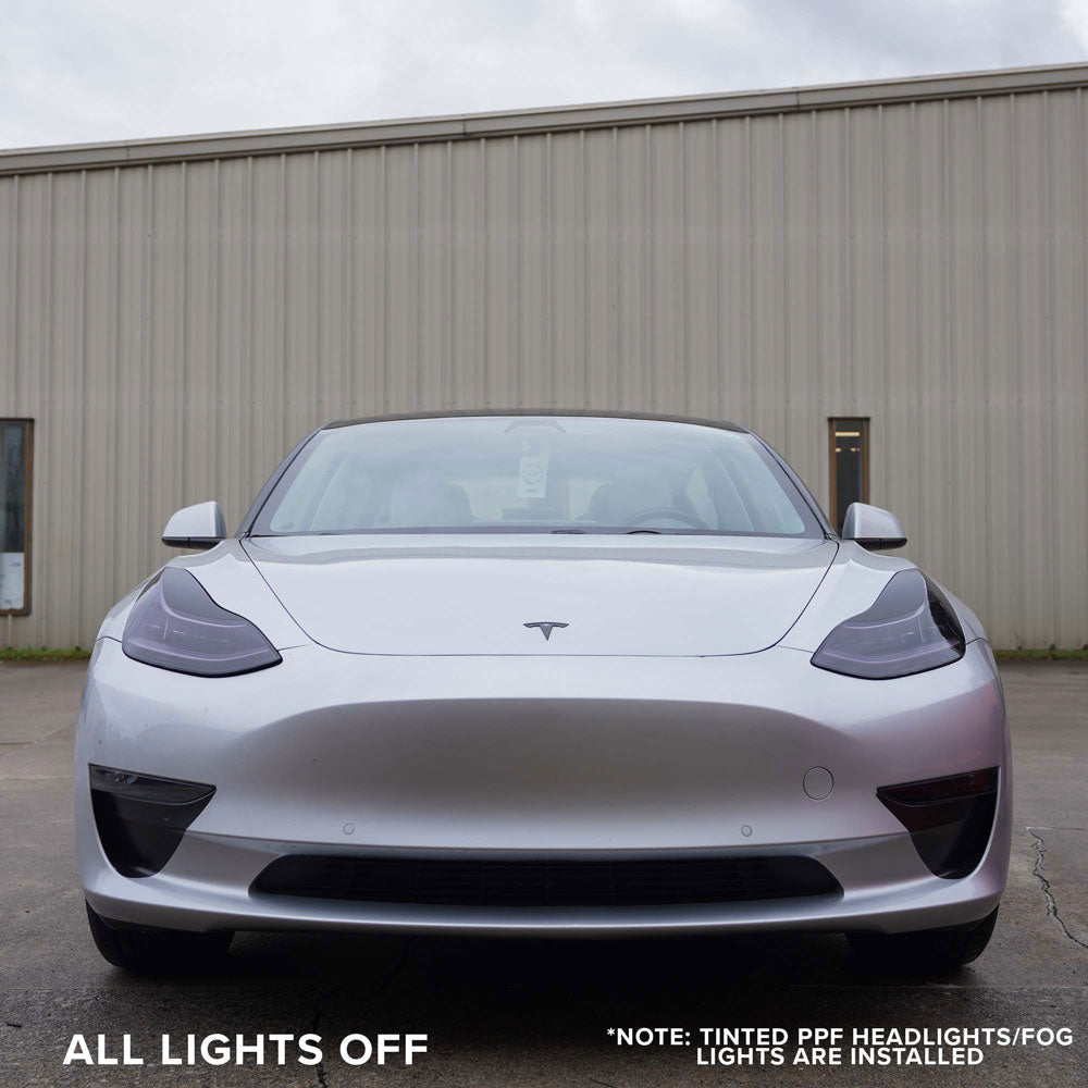 Headlight Eyelid Wrap for Model 3/Y -TB-3Y-EYELD-STNBLK- TESBROS