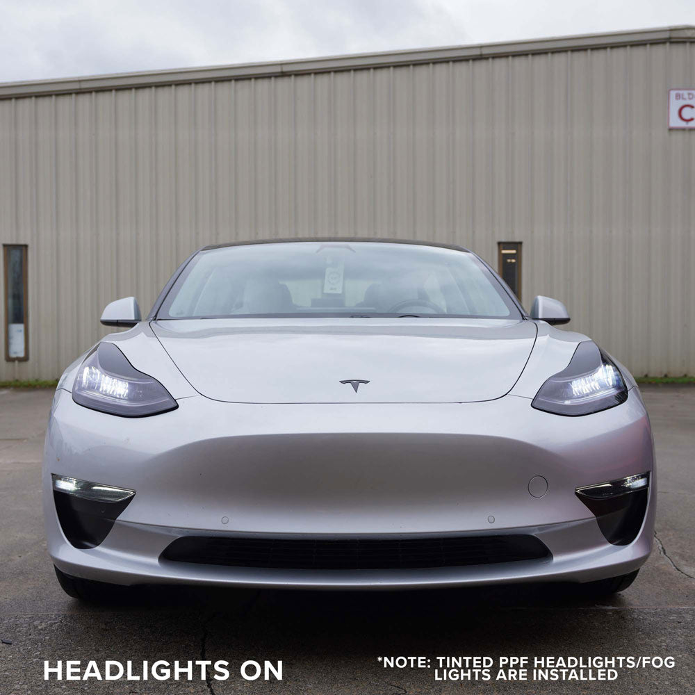 Headlight Eyelid Wrap for Model 3/Y -TB-3Y-EYELD-STNBLK- TESBROS