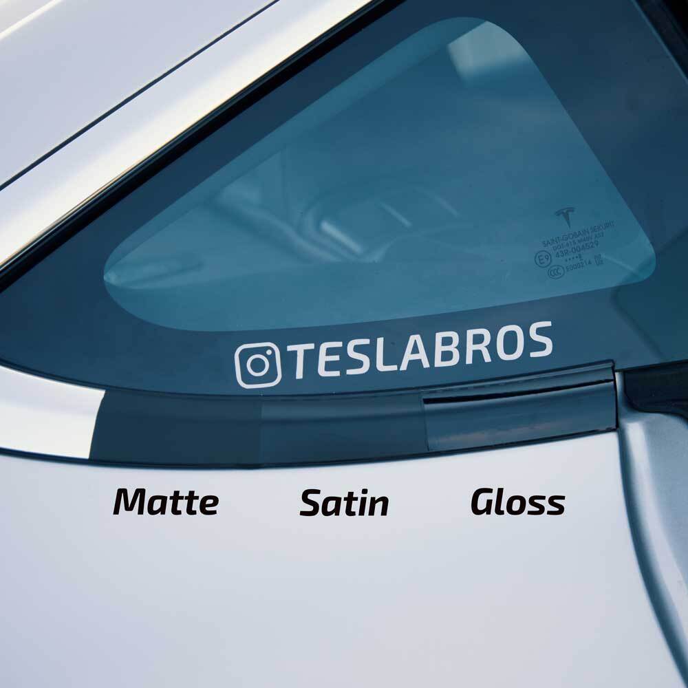 Side Racing Stripes for Model 3 -TB-3-SDSTR-STNBLK- TESBROS