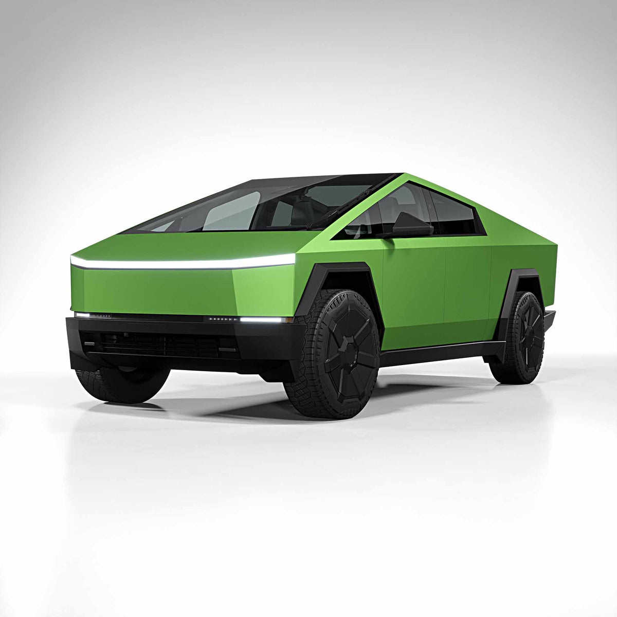 Cybertruck-matte-metallic-apple-green