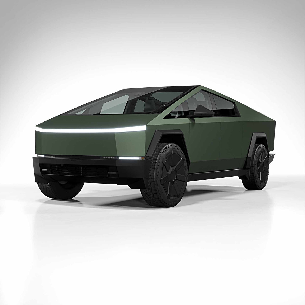 Cybertruck-matte-metallic-moss-green