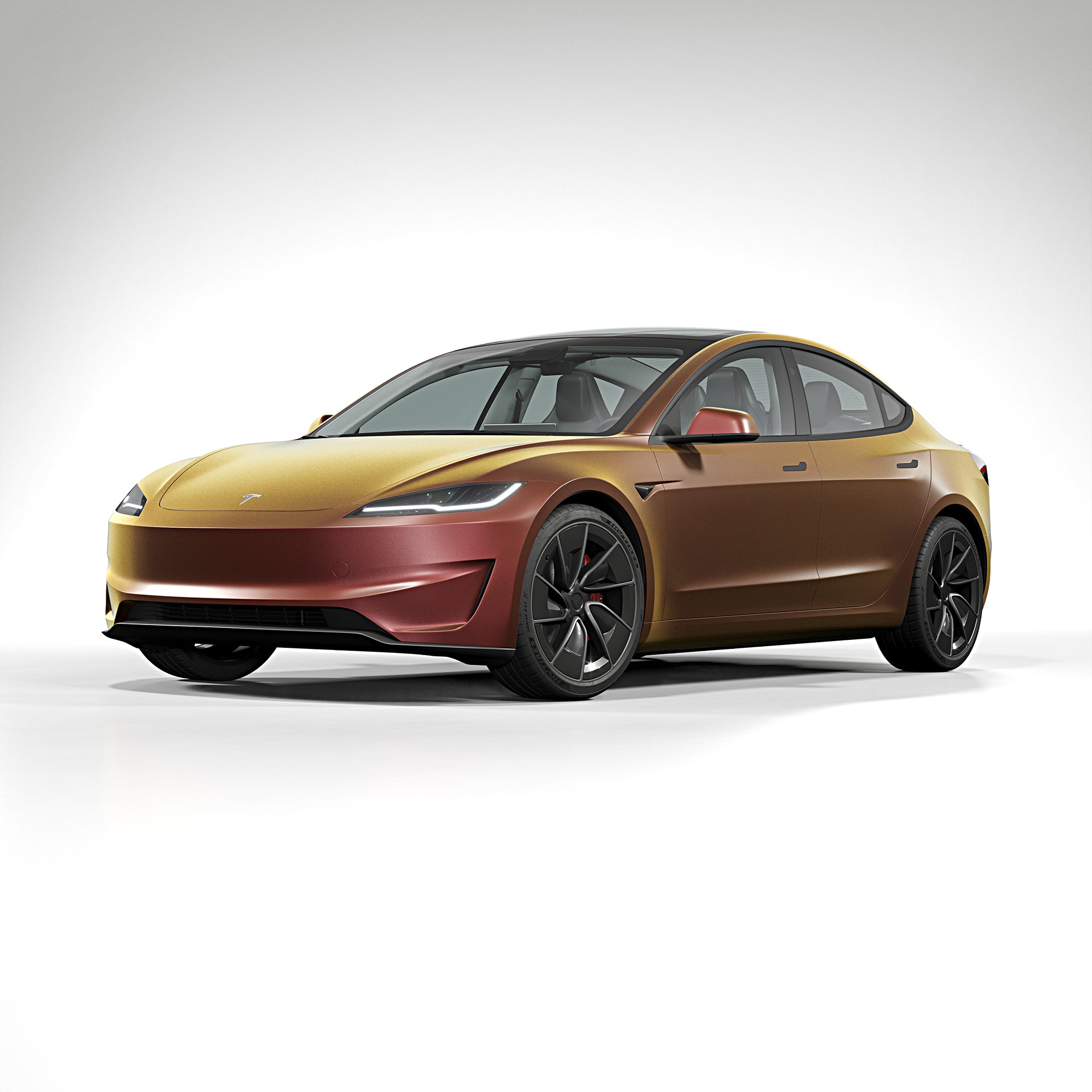 Tesla Model 3 Full Body Highland Vinyl Wrap