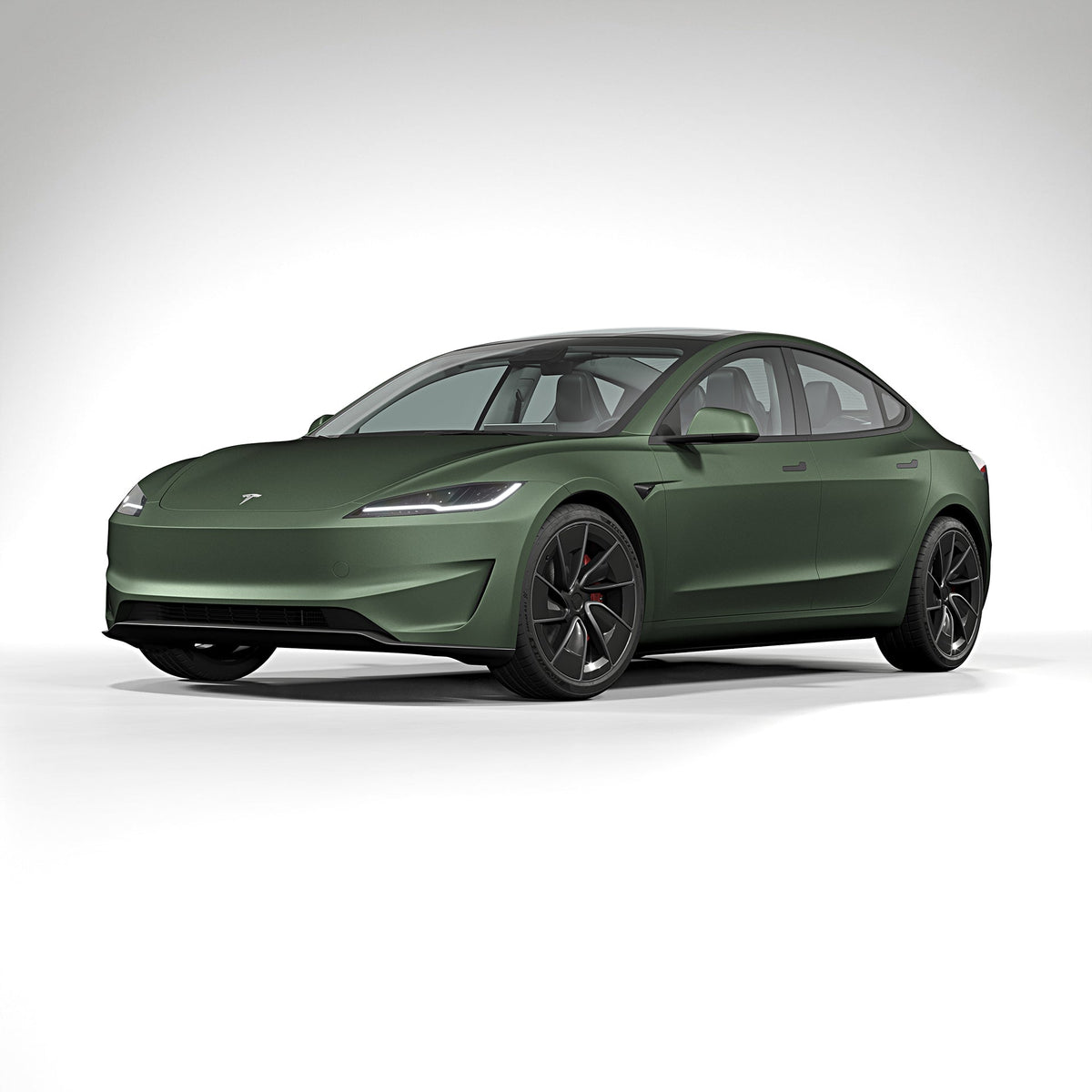 2025_Tesla_Model_3_Performance_matte-metallic-moss-green