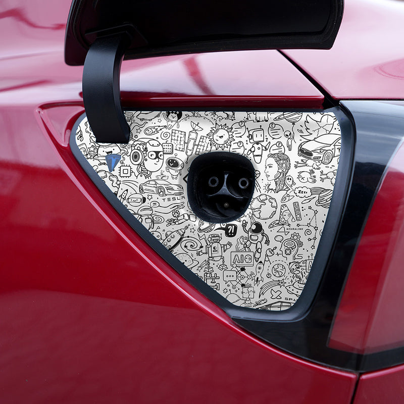 Charge Port Wrap for Model 3/Y