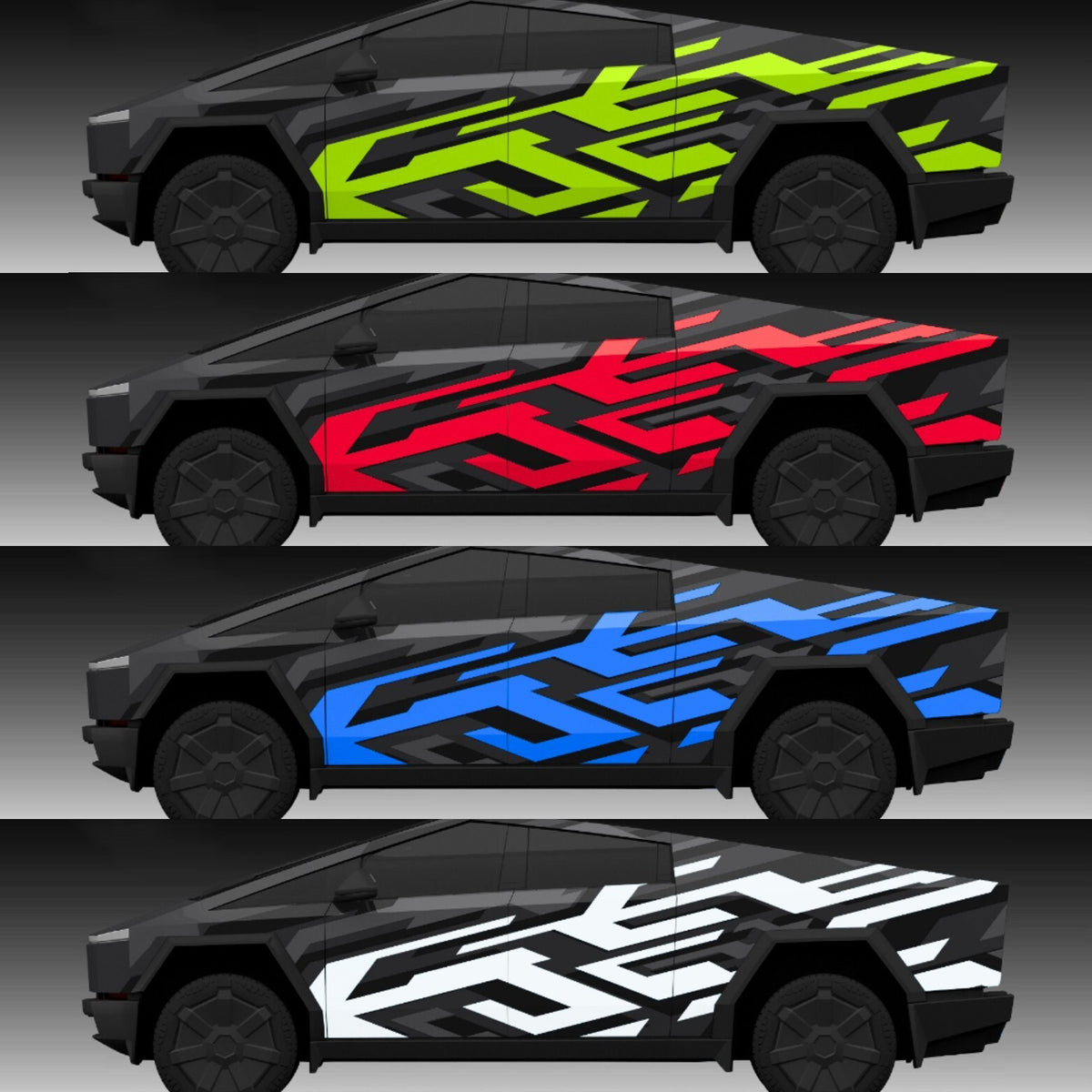 Custom Cybertruck Vinyl Wrap Kit | DIY Precision-Cut Vinyl