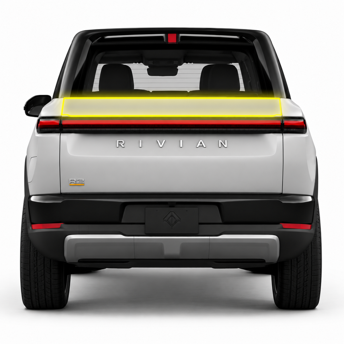 Upper Tailgate Protection – PPF for Rivian R2