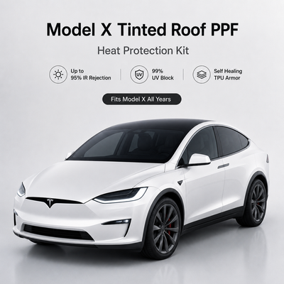 Model X Tinted Roof Protection - PPF Kit