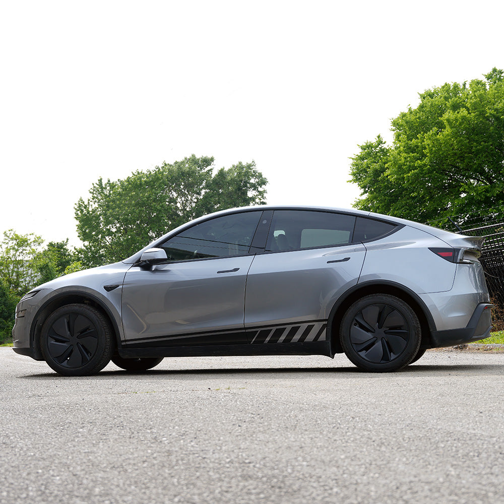Side Racing Stripes for Model Y Legacy & Model Y Juniper | Satin Black