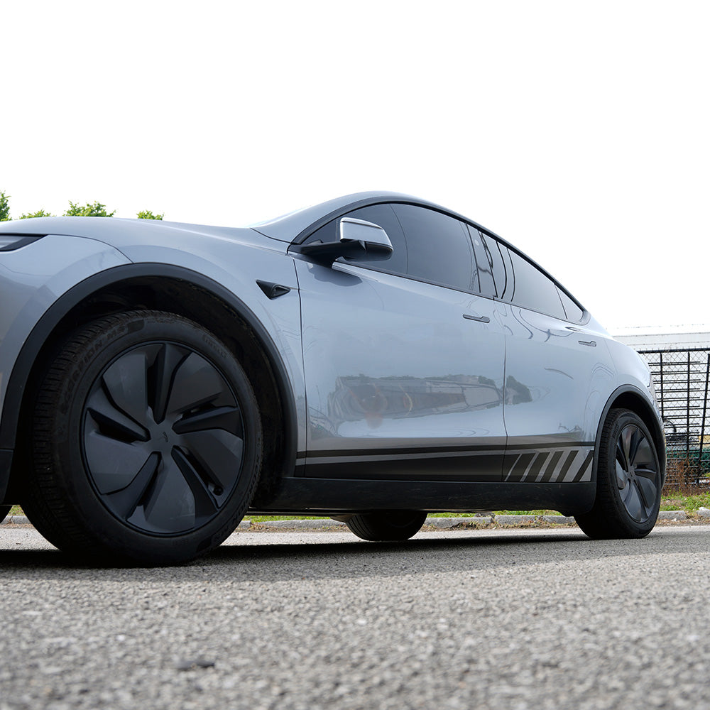 Side Racing Stripes for Model Y Legacy & Model Y Juniper | Satin Black