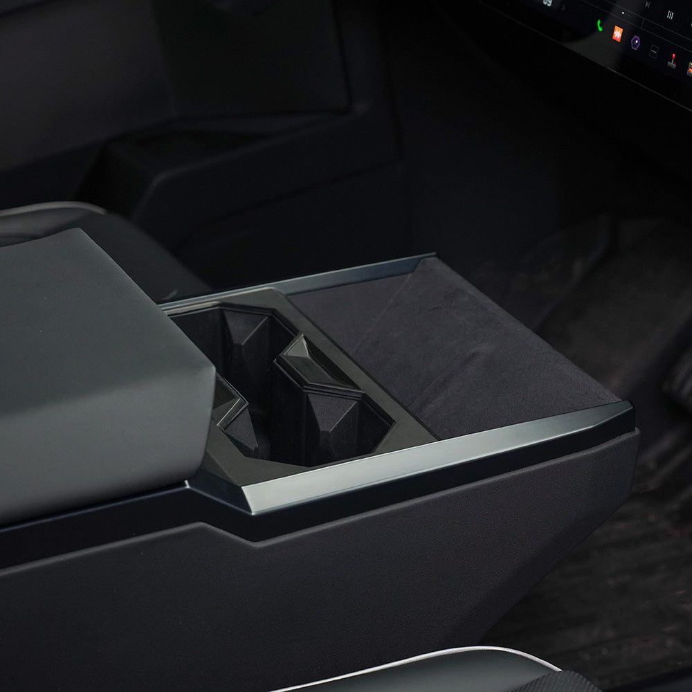 Center Console Wrap for Cybertruck | Black Carbon Fiber