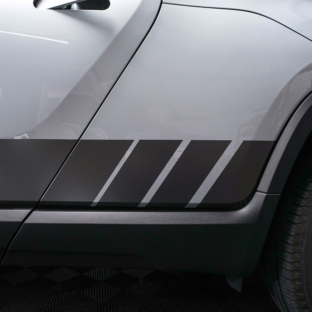 Side Staggered Stripes for R1T | Satin Black