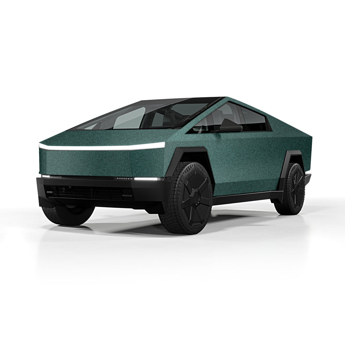 Gloss-Shimmer-Jungle-Green-Tesla-Cybertruck