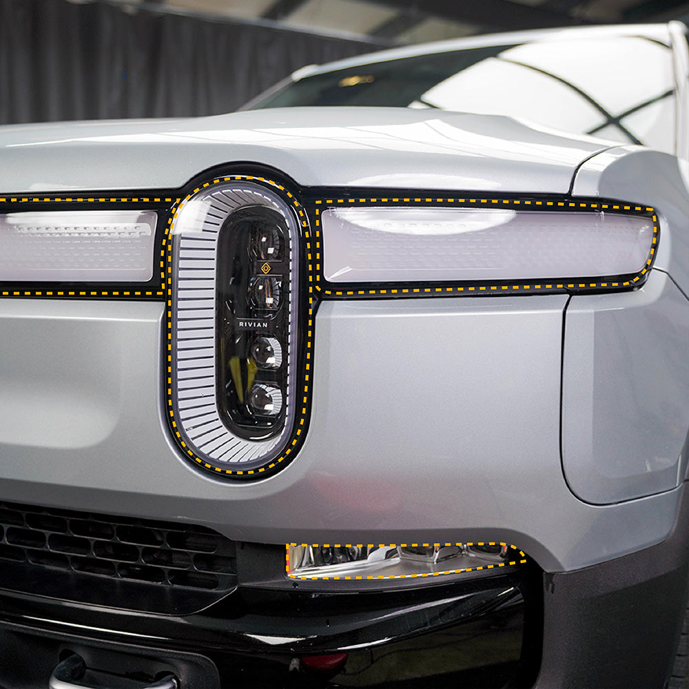 Headlight Protection - PPF for R1T / R1S - CLEAR