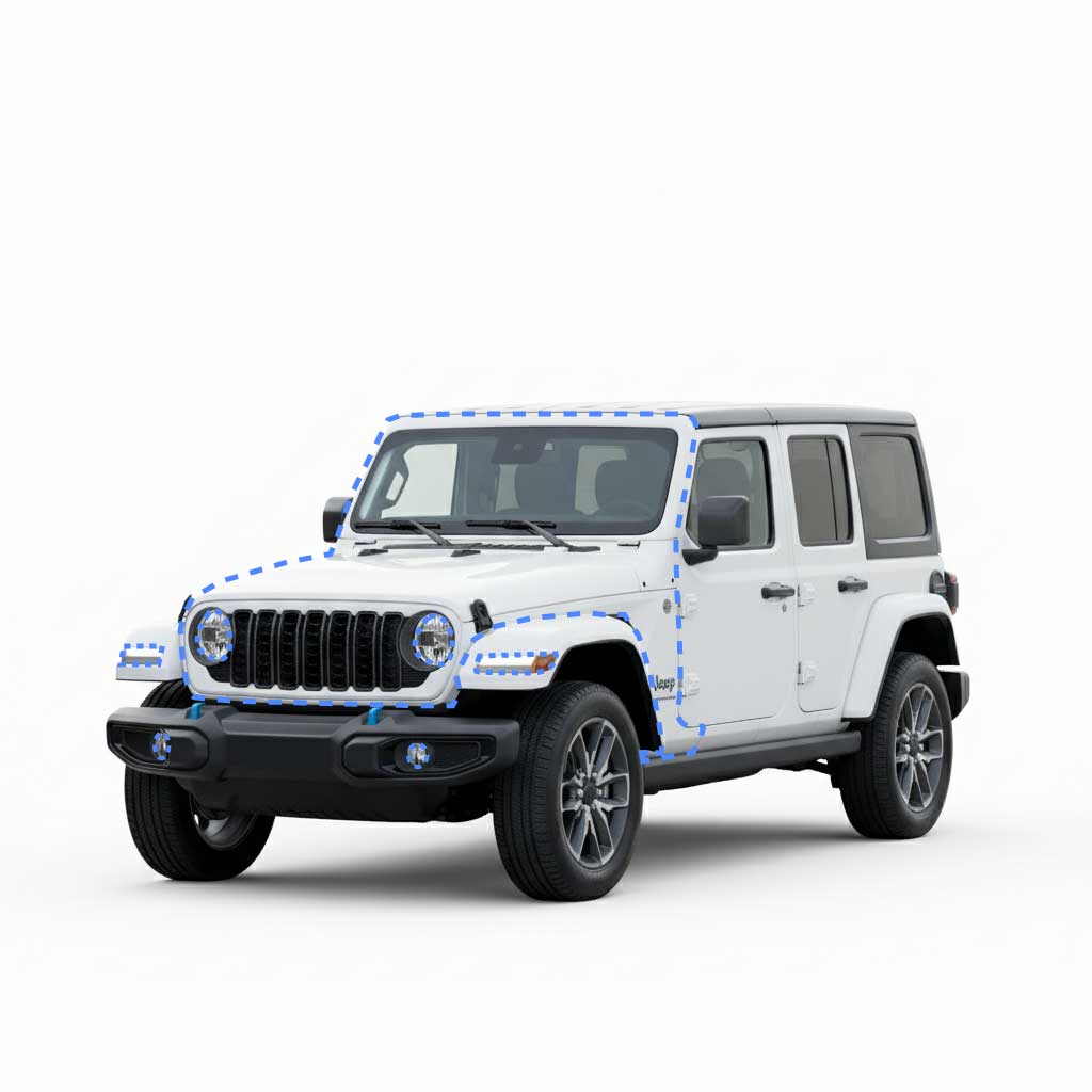 DIY Front Protection Kit - PPF For Jeep Wrangler/Gladiator JL/JLU/JT