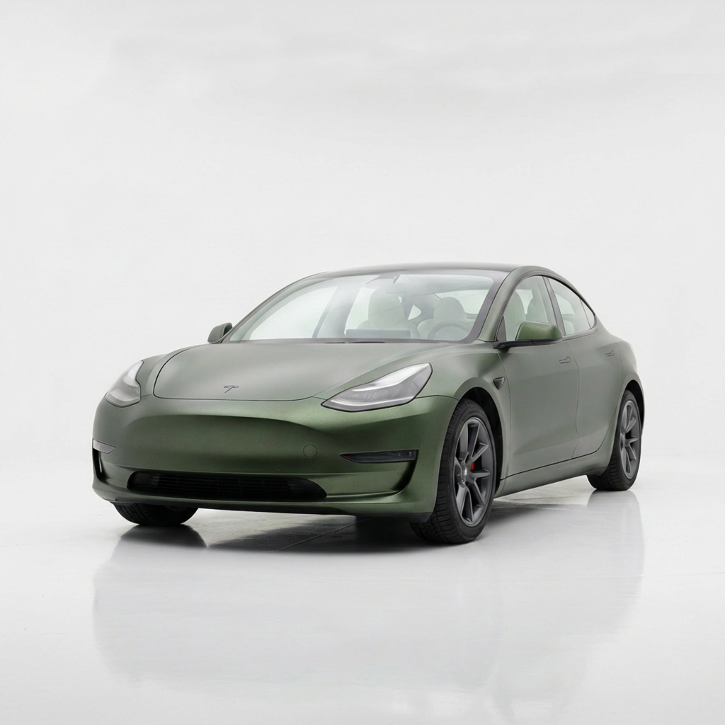 Matte Metallic Moss Green
