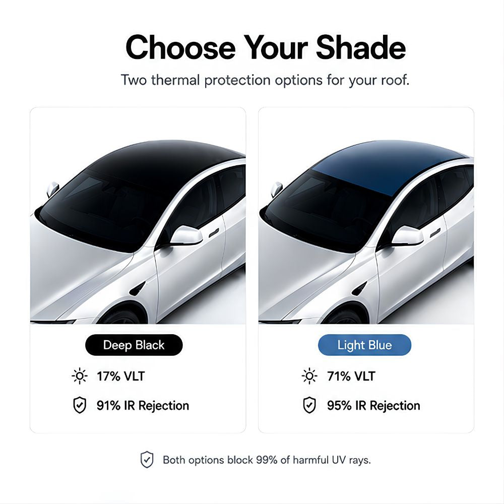 Model S (2021+) Tinted Roof Protection - PPF Kit