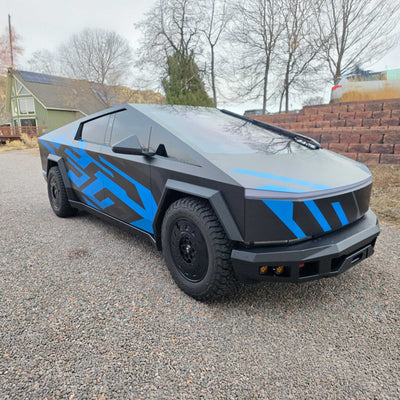 custom wrapped Cybertruck