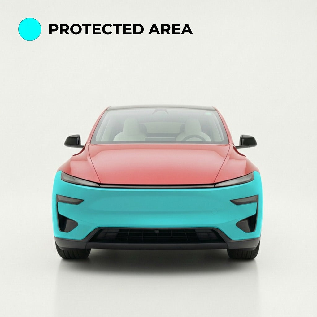 Model Y Performance Front Bumper PPF Coverage