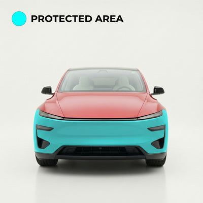 Model Y Performance Front Bumper PPF Coverage