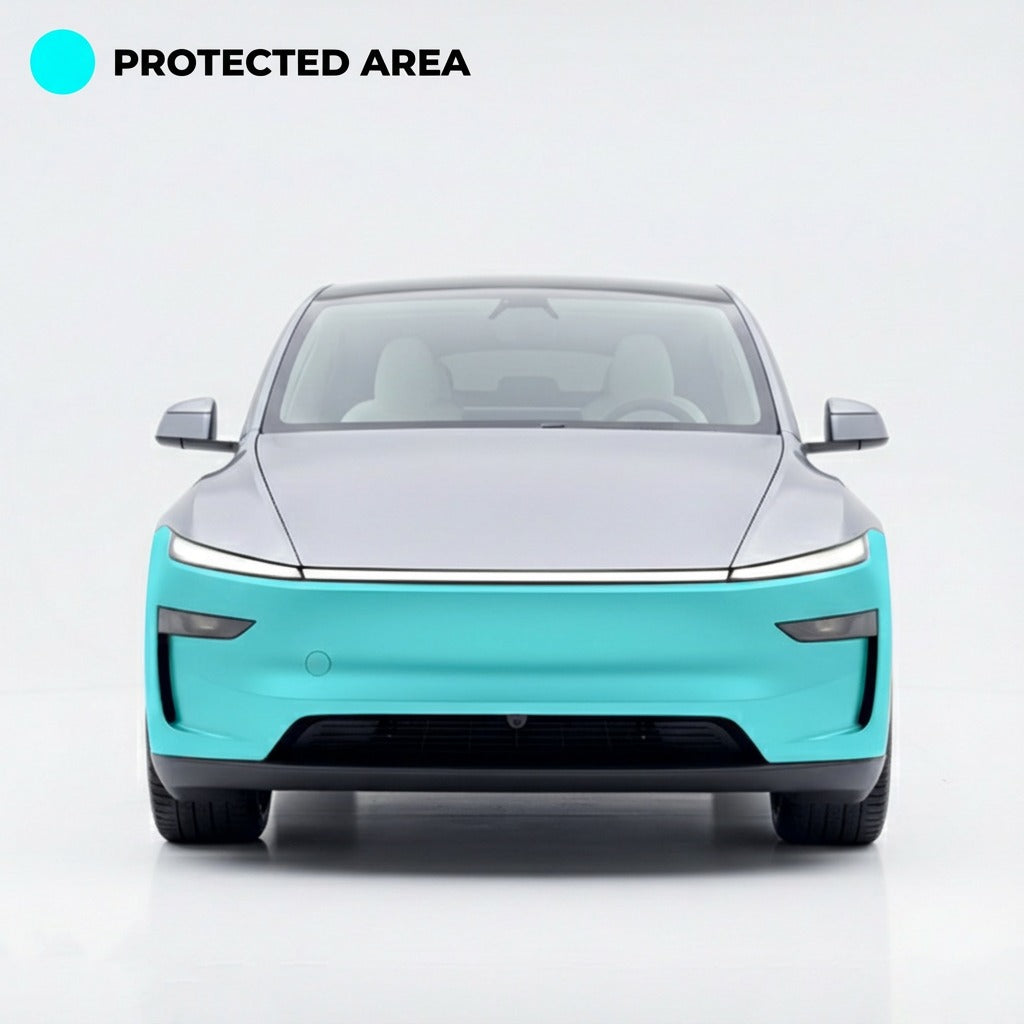Model Y Premium Front Bumper PPF Coverage