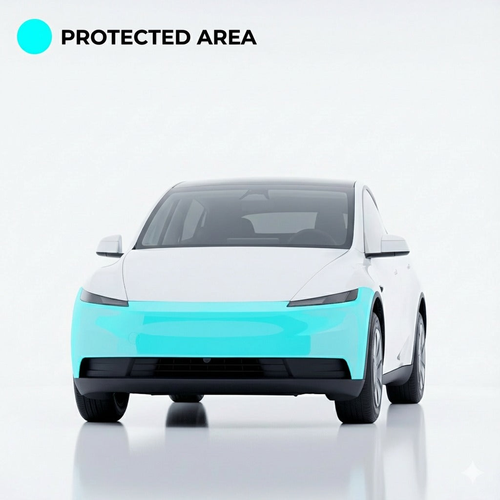 Pre-Cut Front Bumper Paint Protection Film For 2026 Tesla Model Y – PPF Kit