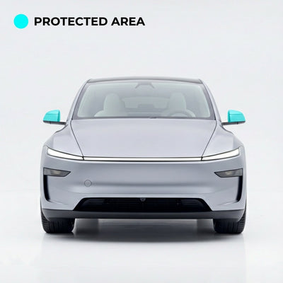 Model Y Premium Side Mirrors PPF Coverage