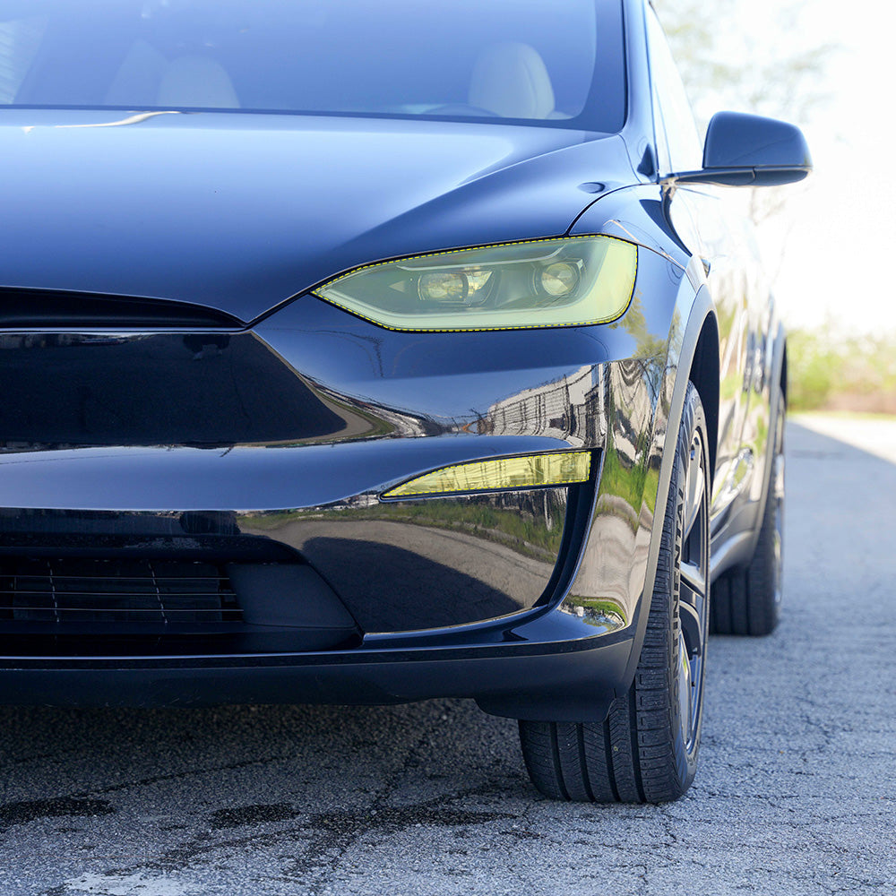 Headlight and Foglight Protection - PPF for Model X