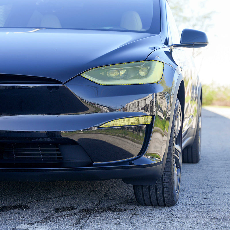 Headlight and Foglight Protection - PPF for Model X