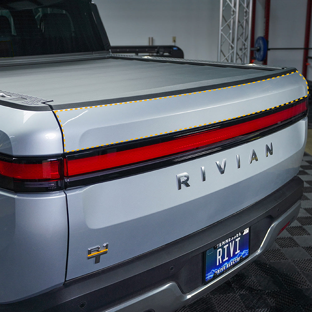 Upper Tailgate Protection - PPF for R1T coverage area