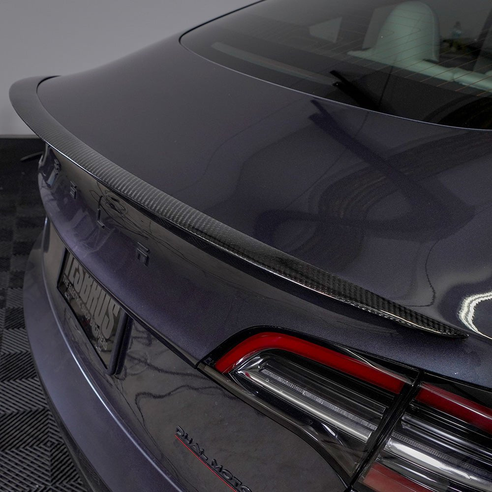 Carbon Fiber Rear Spoiler for Model 3 -MFG-3-SPLR-GLS- TESBROS
