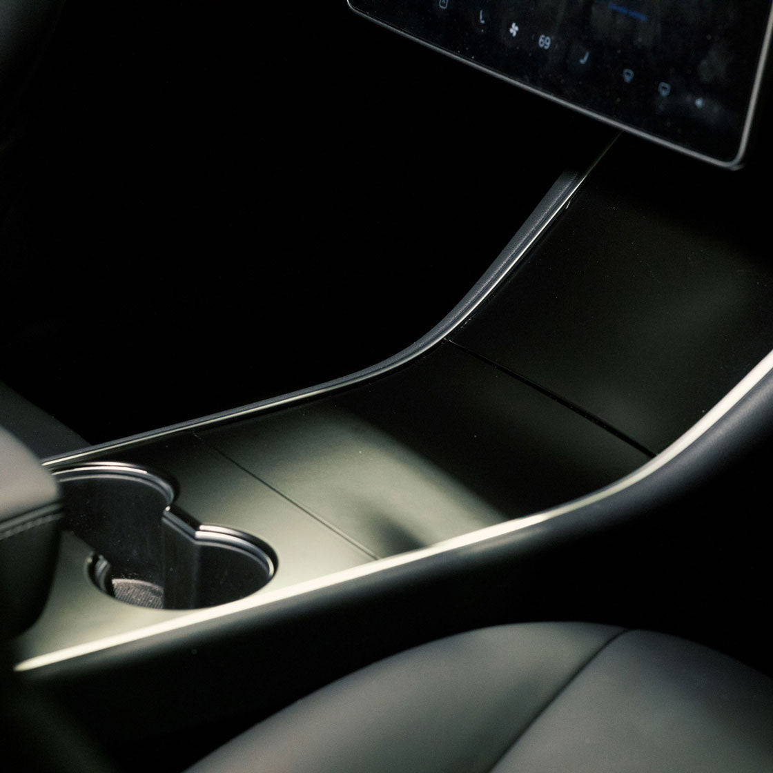 Center Console Wrap (Gen. 1 &amp; 2 Available) for Model 3 / Y -TB-3Y-CC1.0-STNBLK- TESBROS