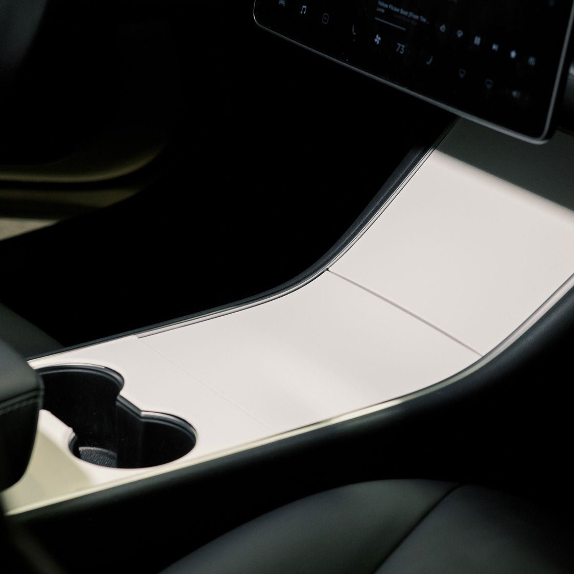 Center Console Wrap (Gen. 1 &amp; 2 Available) for Model 3 / Y -TB-3Y-CC1.0-STNWHT- TESBROS