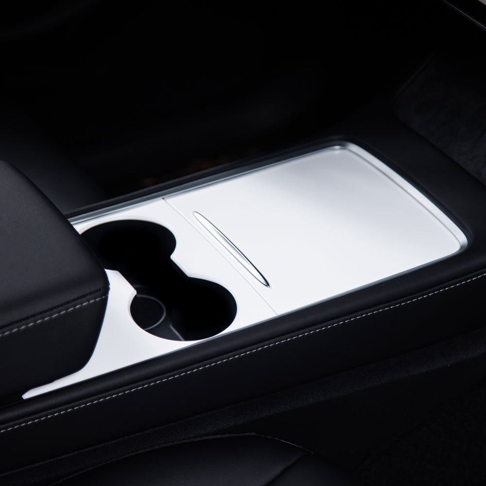 Center Console Wrap (Gen. 1 &amp; 2 Available) for Model 3 / Y -TB-3Y-CC2.0-STNWHT- TESBROS