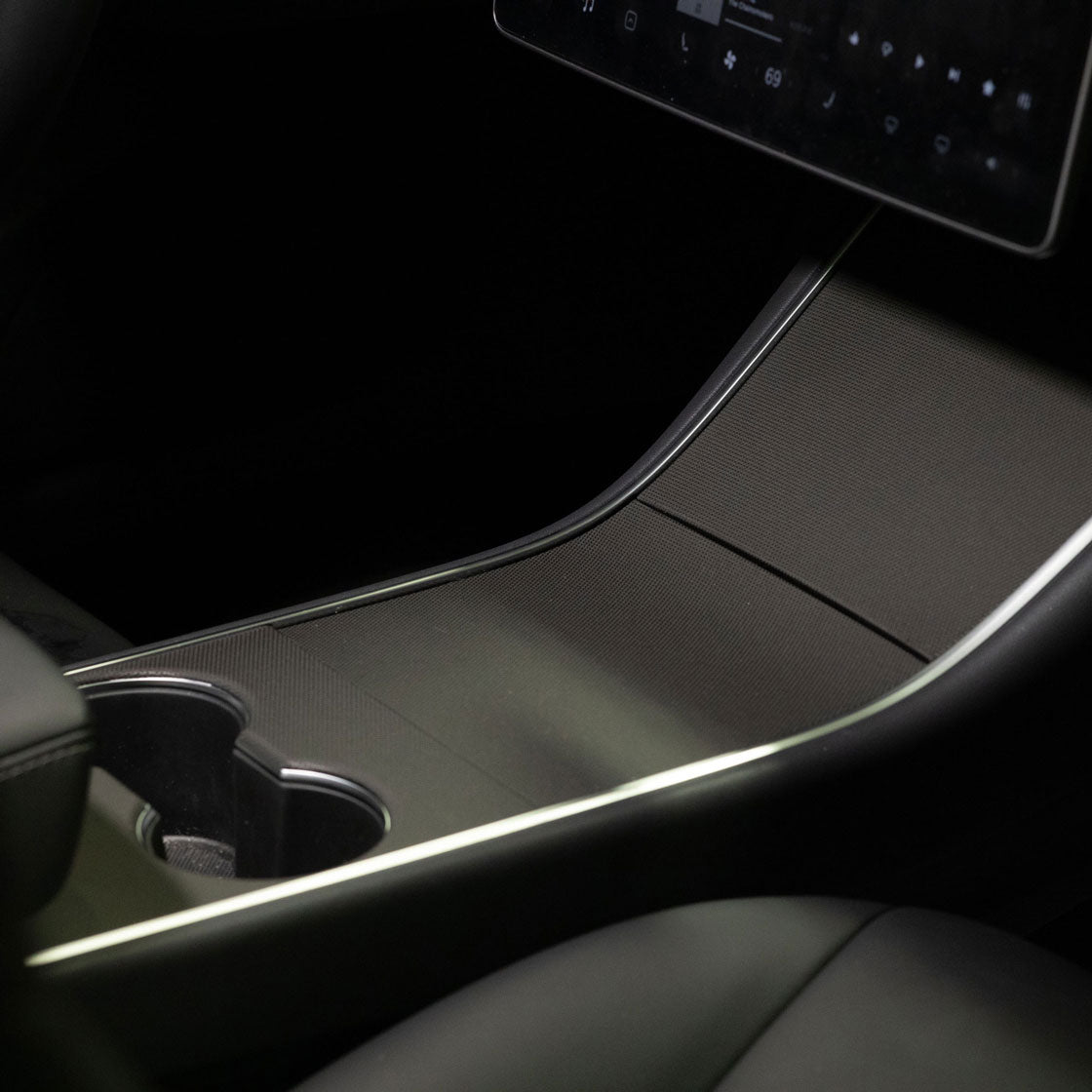 Center Console Wrap (Gen. 1 &amp; 2 Available) for Model 3 / Y -TB-3Y-CC1.0-MTXBLK- TESBROS