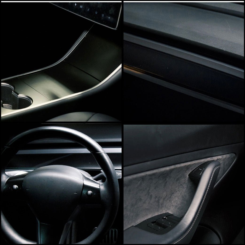 Interior Bundle Wrap for Model 3/Y -TB-3Y-BNDL-INT-1.0-BLKCF- TESBROS