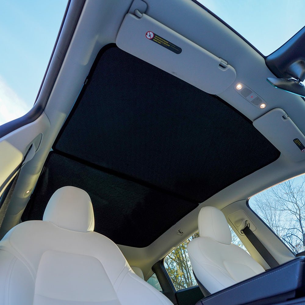 ThinsGo Tesla Model Y Sun Canopy, Sun Protection Cover, Blocking, UV Ray, Skylight Sun UV Protection, for Model Y 2021, 2022, 2023, Silver Lacquered ThinsGo Tesla Model Y Sun Canopy, Sun Protection Cover, Blocking, UV Ray, Skylight Sun UV Protection, for Model Y 2021, 2022, 2023, Silver Lacquered