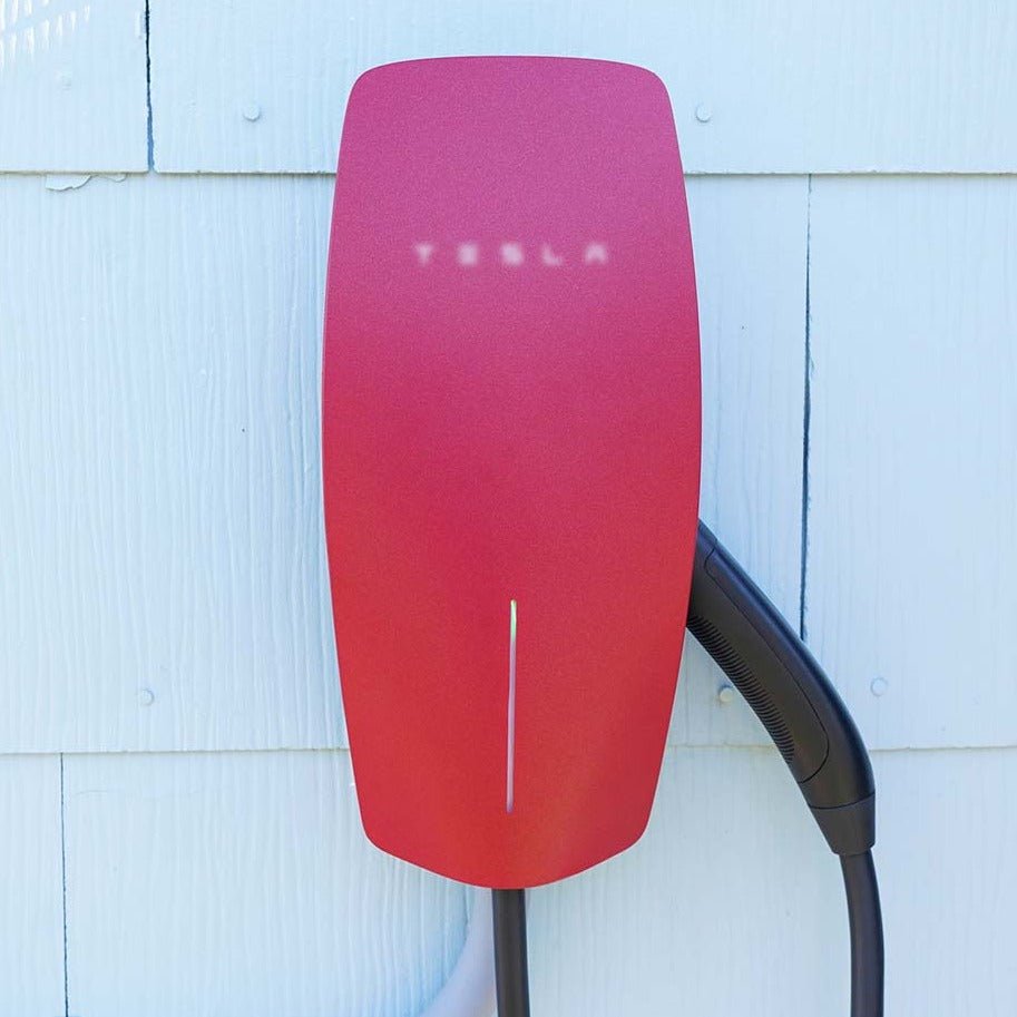 Wall Connector Faceplate Wrap (Gen 2 & Gen 3) -TB-FP-GEN3-RED- TESBROS